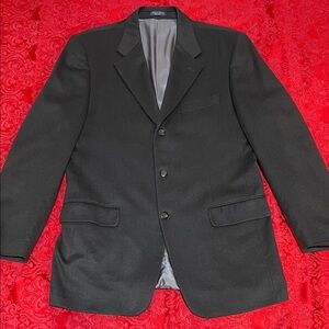 Cashmere 100%, Brown Blazer Arnold Brant-  45" chest/26" sleeve/20" shoulder